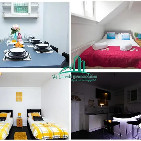 3 & 4 Bedroom House Available With Sky Emerald Serviced Leeds, Upto 14 Guest, With Free Car Park And Free Wifi , Offer For Long Term Bookings Apartmán